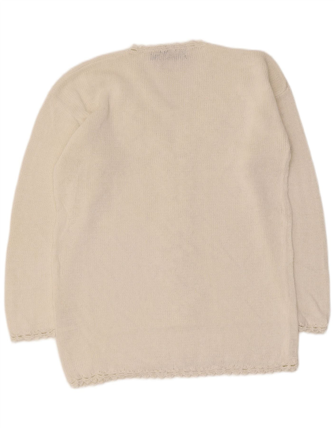 Hannah Damen-Pullover mit V-Ausschnitt, Einheitsgröße, weißer Ramie