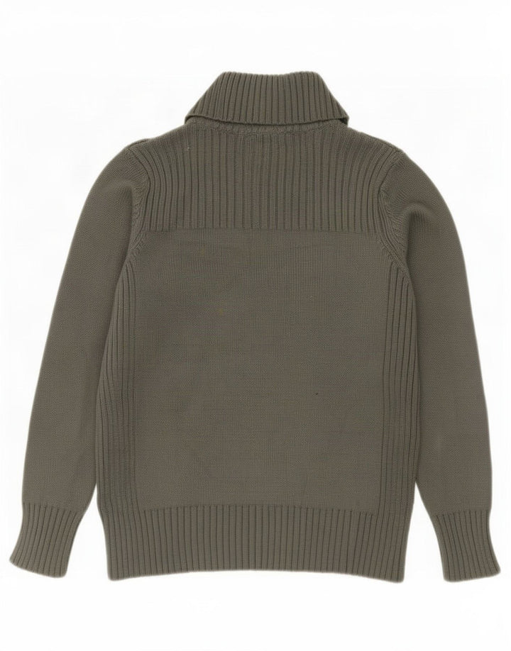 Marks & Spencer Herren-Cardigan mit durchgehendem Reißverschluss, Mittelkhaki