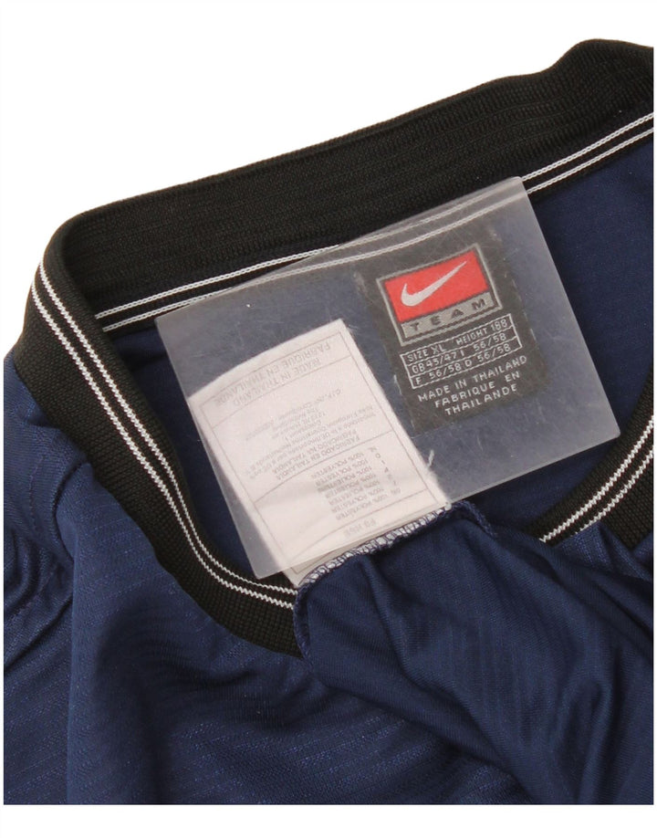 Nike Herren T-Shirt Top UK 45/47 XL Marineblau Polyester