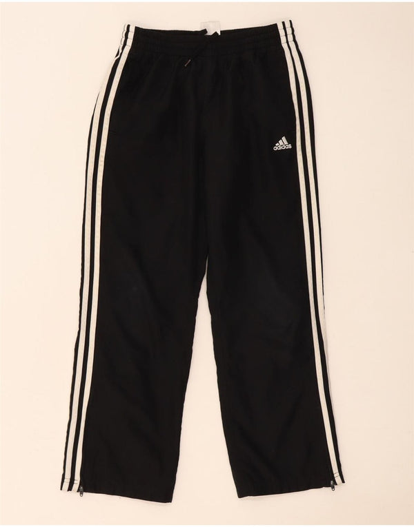 Adidas Trainingshose für Mädchen, 11–12 Jahre, schwarzes Colourblock-Polyester