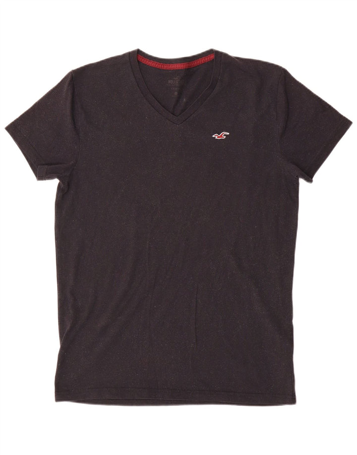 Hollister Herren-T-Shirt-Oberteil aus mittelgrauer Baumwolle