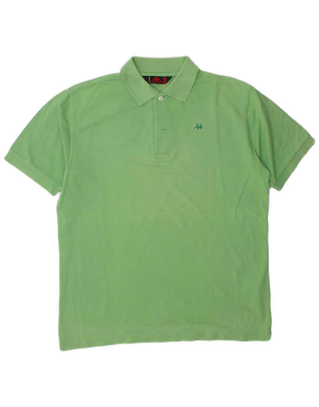 Kappa Herren-Poloshirt aus mittelgrüner Baumwolle