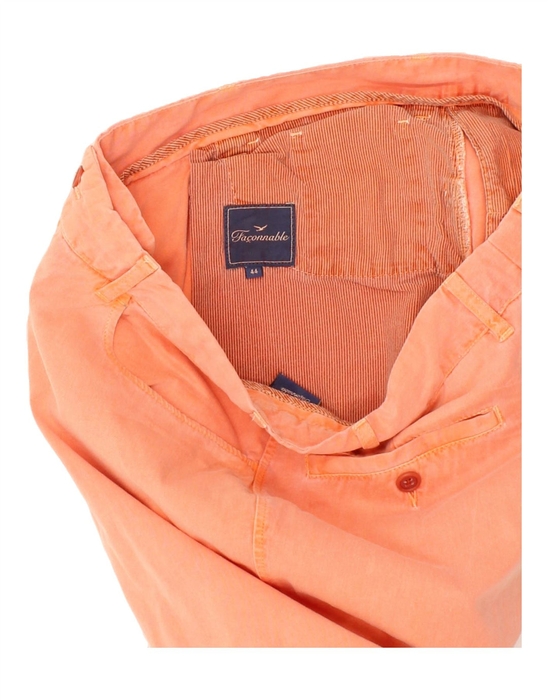 FACONNABLE Womens Straight Casual Trousers IT 44 Medium W32 L30 Orange Vintage Faconnable and Second-Hand Faconnable from Messina Hembry 