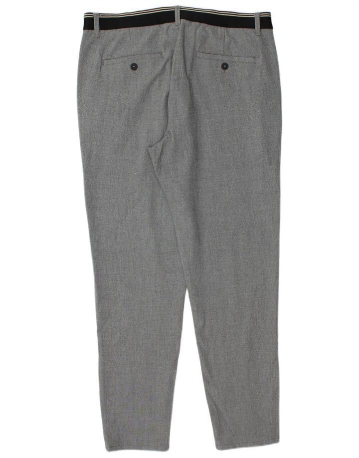 Zara Herren Tapered Chino-Hose, Größe L, W32, L29, Grau