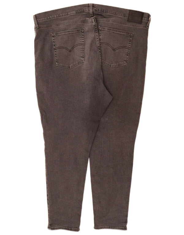 Levi's Damen 721 High Rise Skinny Jeans US 22 3XL W44 L29 Graue Baumwolle