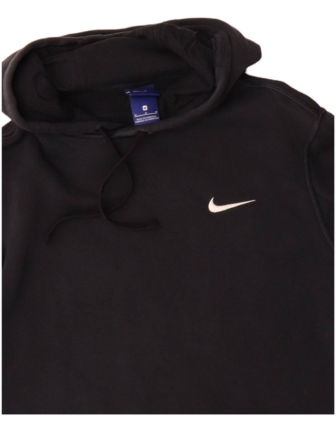 Nike Herren-Hoodie-Pullover aus mittelschwarzer Baumwolle