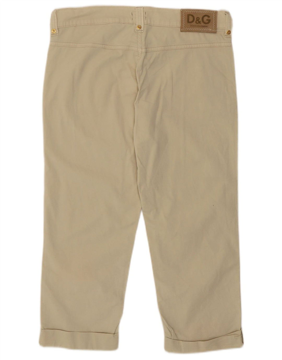 Dolce & Gabbana Damen Caprihose IT 40 Small W26 L20 Beige