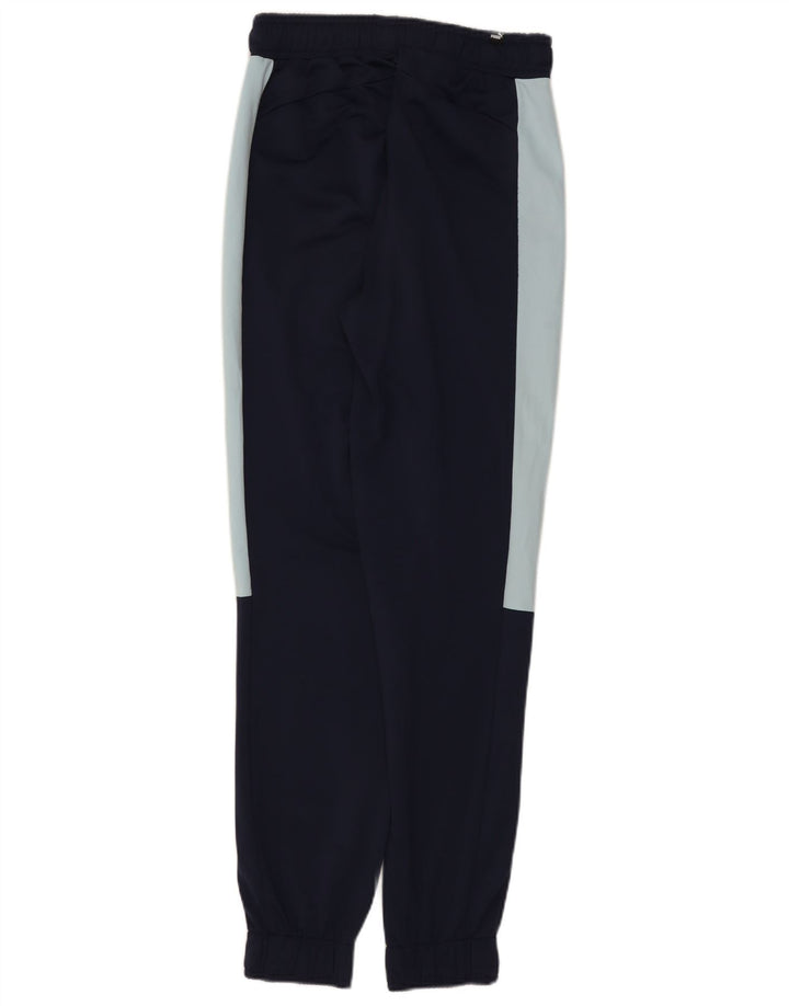 Puma Herren-Trainingshose, Jogginghose, klein, marineblau, Farbblock-Polyester
