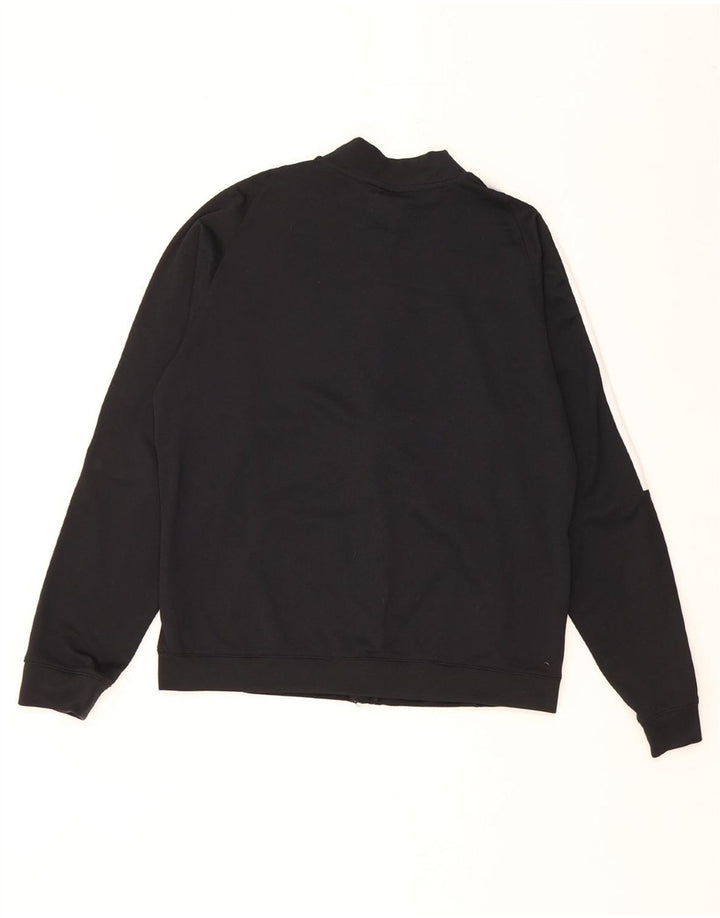 NIKE Dri-Fit-Trainingsanzug-Top-Jacke für Jungen, 13–14 Jahre, XL, Schwarz, Farbblock