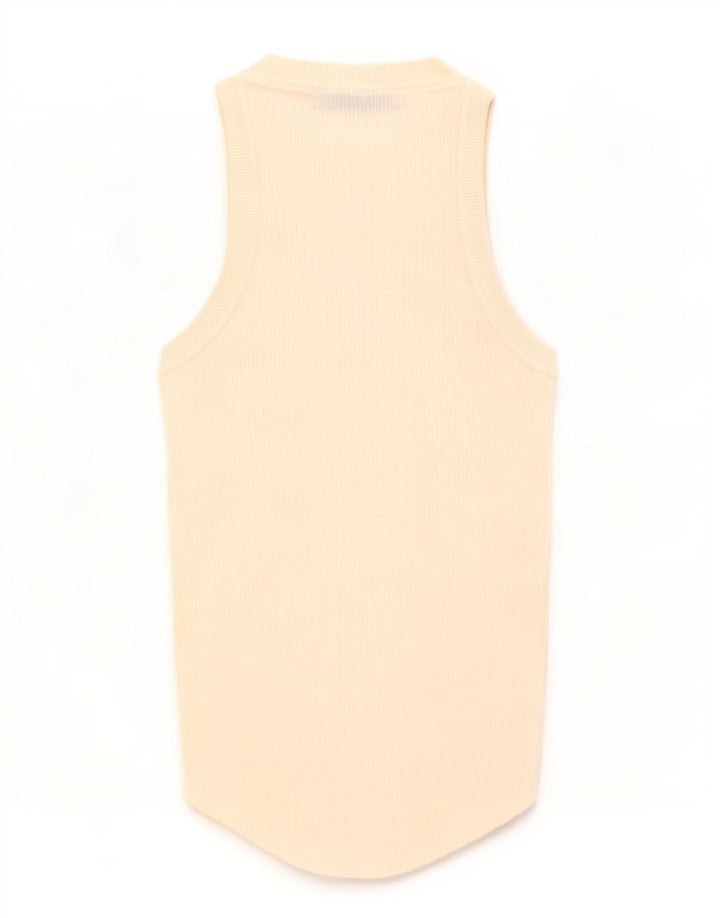 Zara Damen Weste Top UK 8 Small Weiß