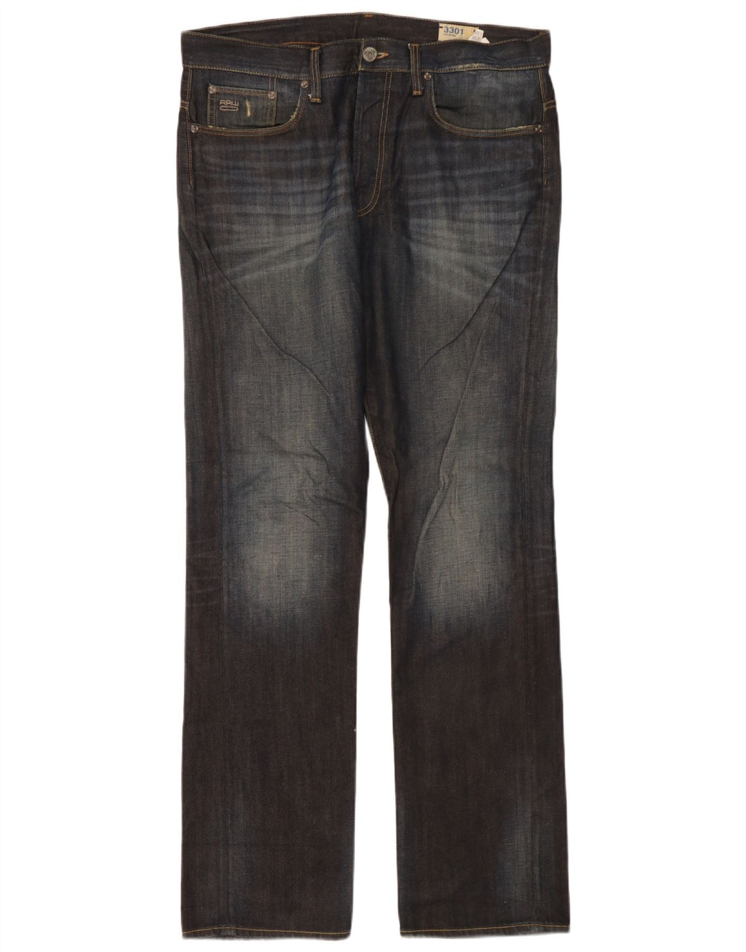 G-Star Herren 3301 Straight Jeans W34 L34 Blau