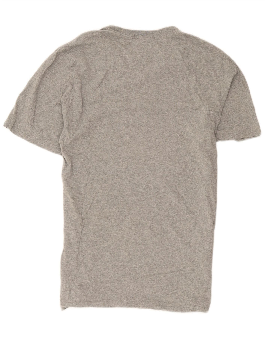 Nike Damen T-Shirt Top UK 14 Mittelgraue Baumwolle