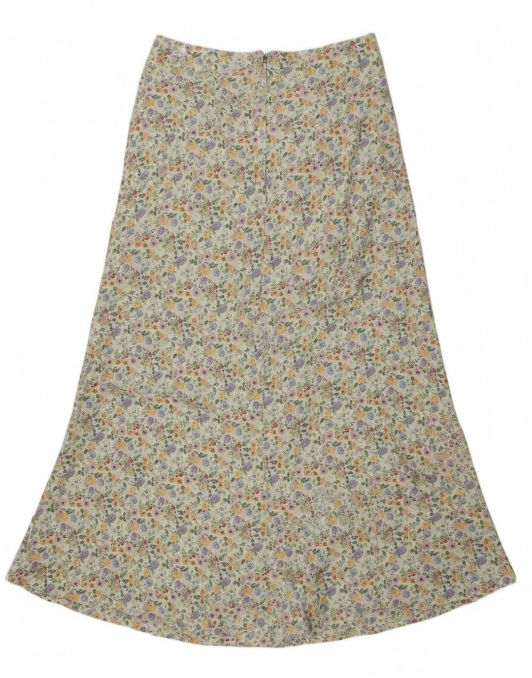 Zara Damen-Maxirock mit hoher Taille, Größe S, Größe S, mehrfarbig, Blumenmuster, Polyester