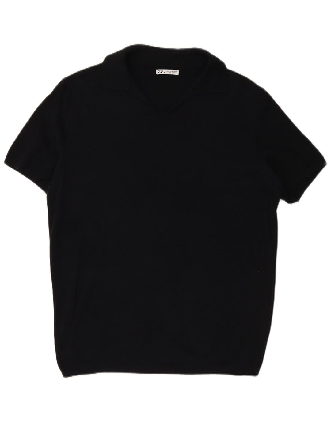 ZARA Herren Poloshirt Medium Marineblau