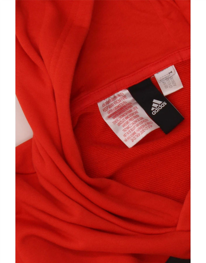 Adidas Herren Graphic Hoodie Pullover Small Orange