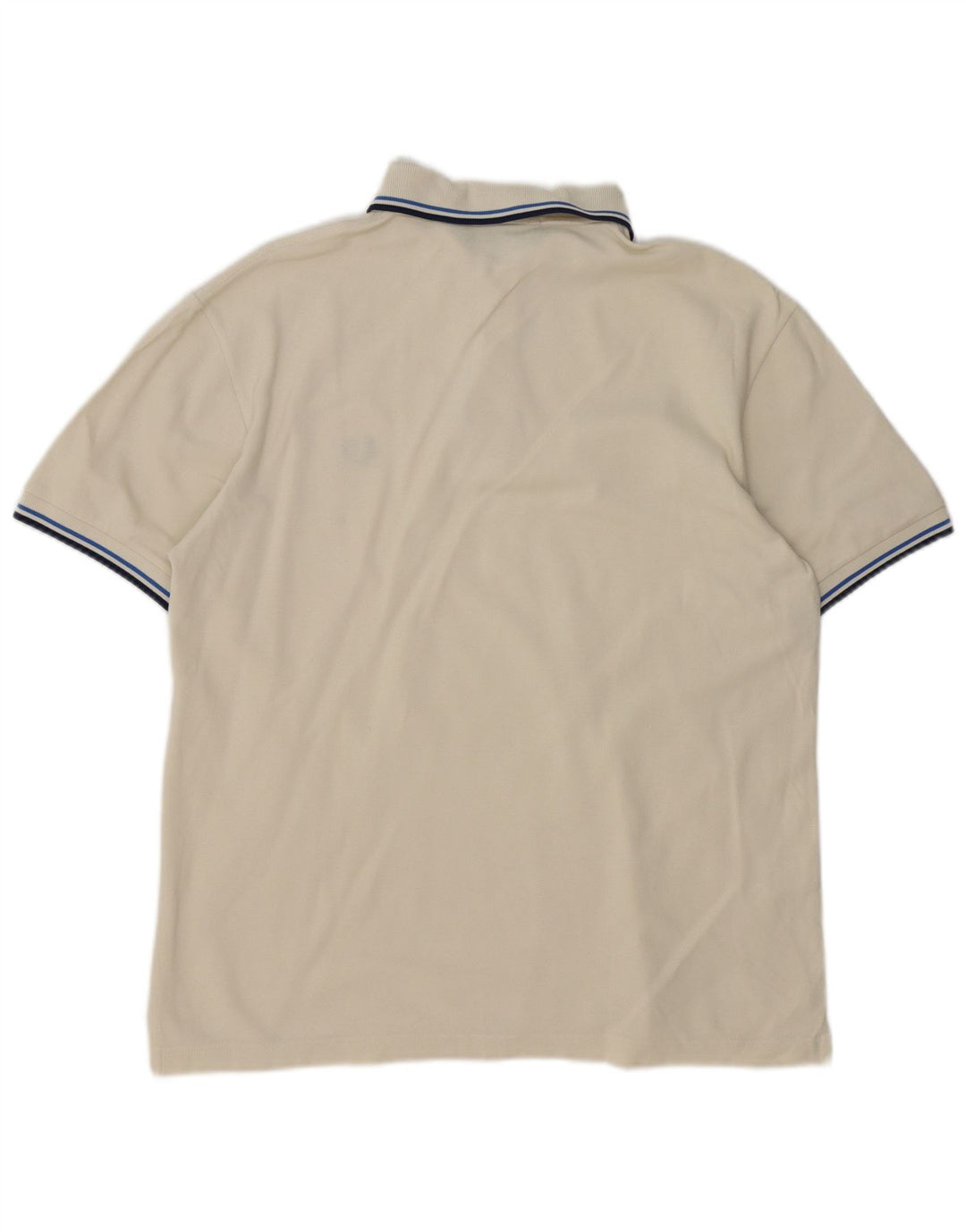 Fred Perry Herren-Poloshirt aus mittelweiß gestreifter Baumwolle