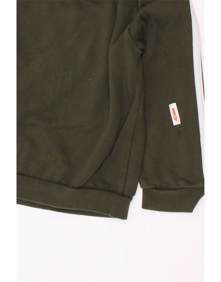 Adidas Jungen Grafik-Sweatshirt-Pullover, 3–4 Jahre, grüne Baumwolle