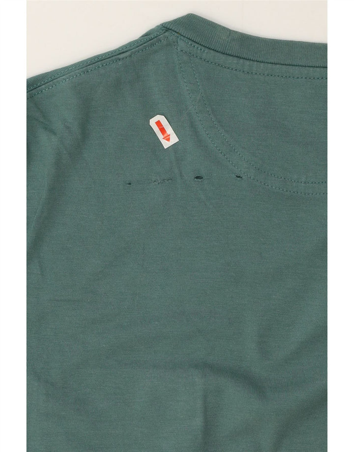 Timberland Slim Fit T-Shirt-Oberteil für Herren aus mittelgrüner Baumwolle