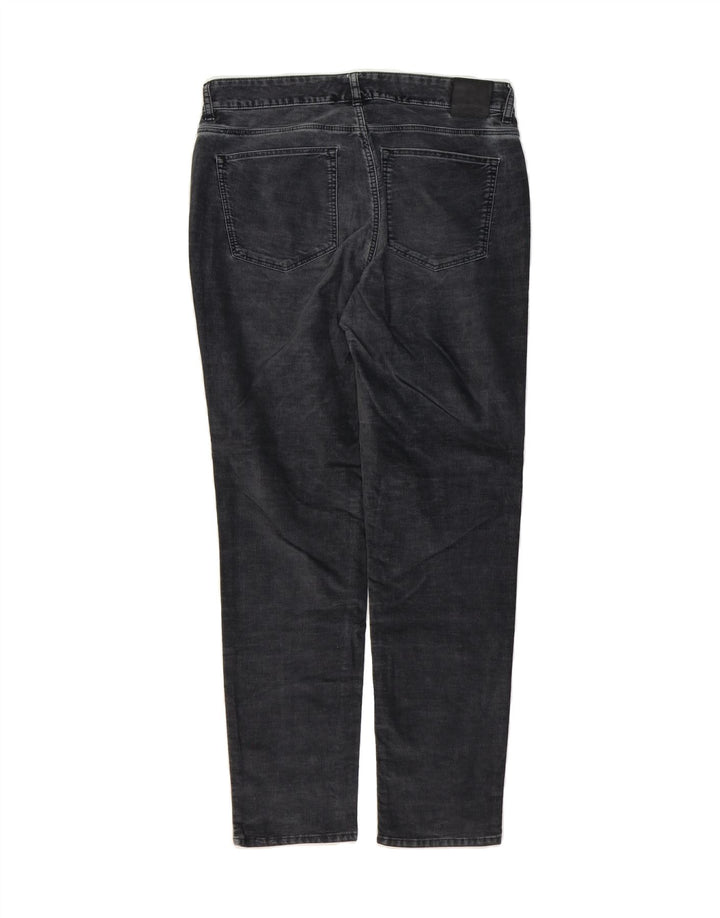 MASSIMO DUTTI Womens Slim Casual Trousers EU 40 Medium W30 L28 Grey Cotton Vintage Massimo Dutti and Second-Hand Massimo Dutti from Messina Hembry 