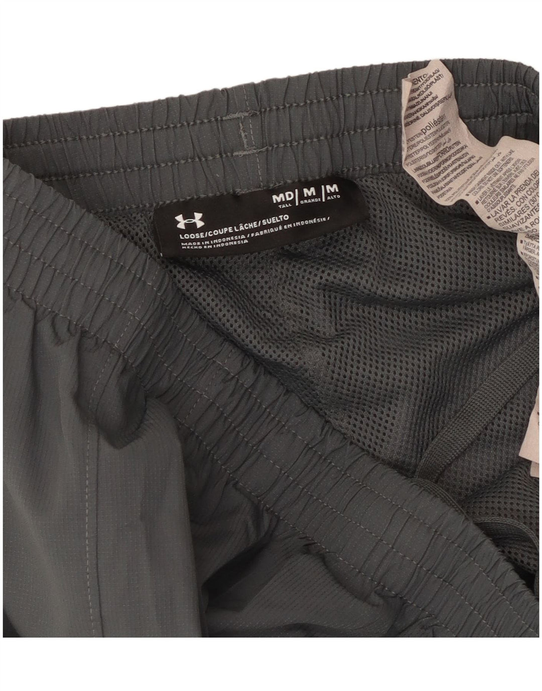 Under Armour Herren-Trainingshose aus mittelgrauem Colourblock-Polyester