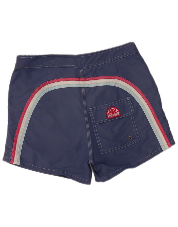 SUNDEK Herren-Badeshorts, mittelgroß, Marineblau, Farbblock