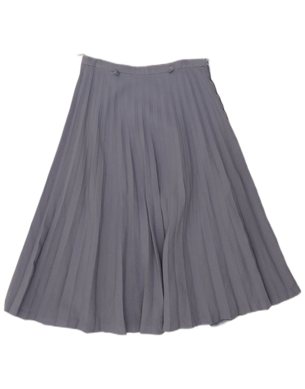 Emmegi Damen Faltenrock mit hoher Taille IT 44 Medium W26 Blau