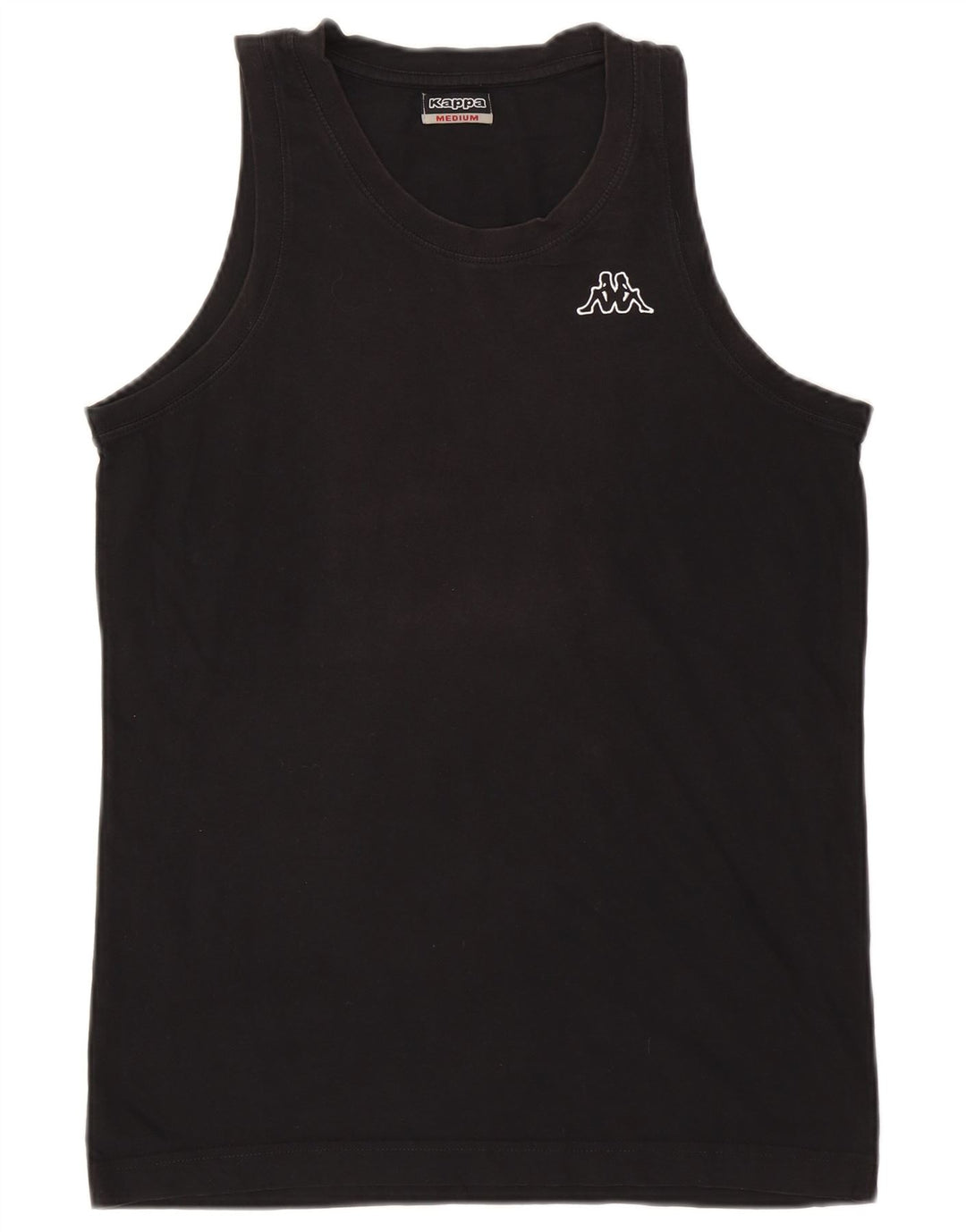 Kappa Herren-Weste, mittelgroß, schwarze Baumwolle