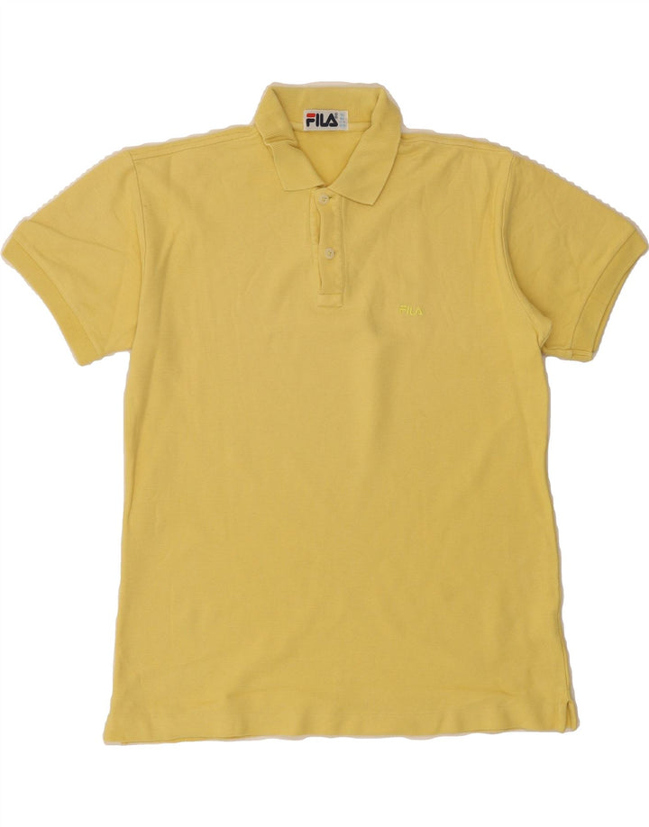 FILA Boys Polo Shirt 13-14 Years Yellow Cotton Vintage Fila and Second-Hand Fila from Messina Hembry 