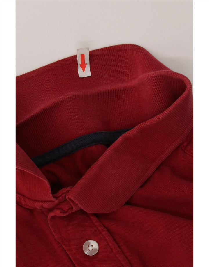 Crew Clothing Herren-Poloshirt aus mittelroter Baumwolle
