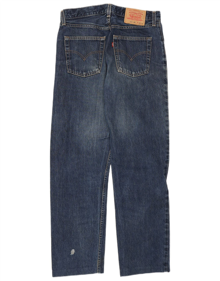 Levi's Herren 521 Straight Jeans W33 L29 Blaue Baumwolle