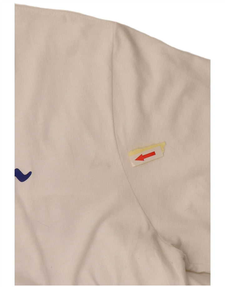 Champion Damen Grafik T-Shirt Top UK 16 Large Weiß