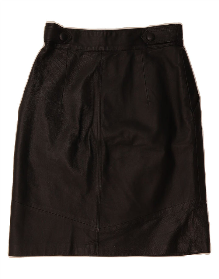 CANDA Womens Leather Skirt W26 Small Black Leather Vintage Canda and Second-Hand Canda from Messina Hembry 