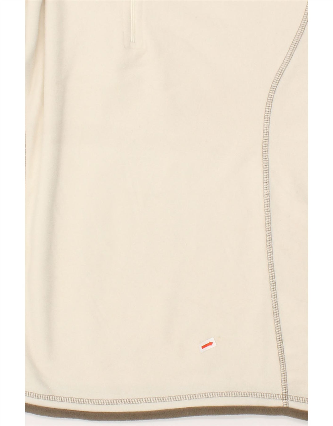 MOUNTAIN WAREHOUSE Womens Zip Neck Fleece Jumper UK 12 Medium White Vintage Mountain Warehouse and Second-Hand Mountain Warehouse from Messina Hembry 