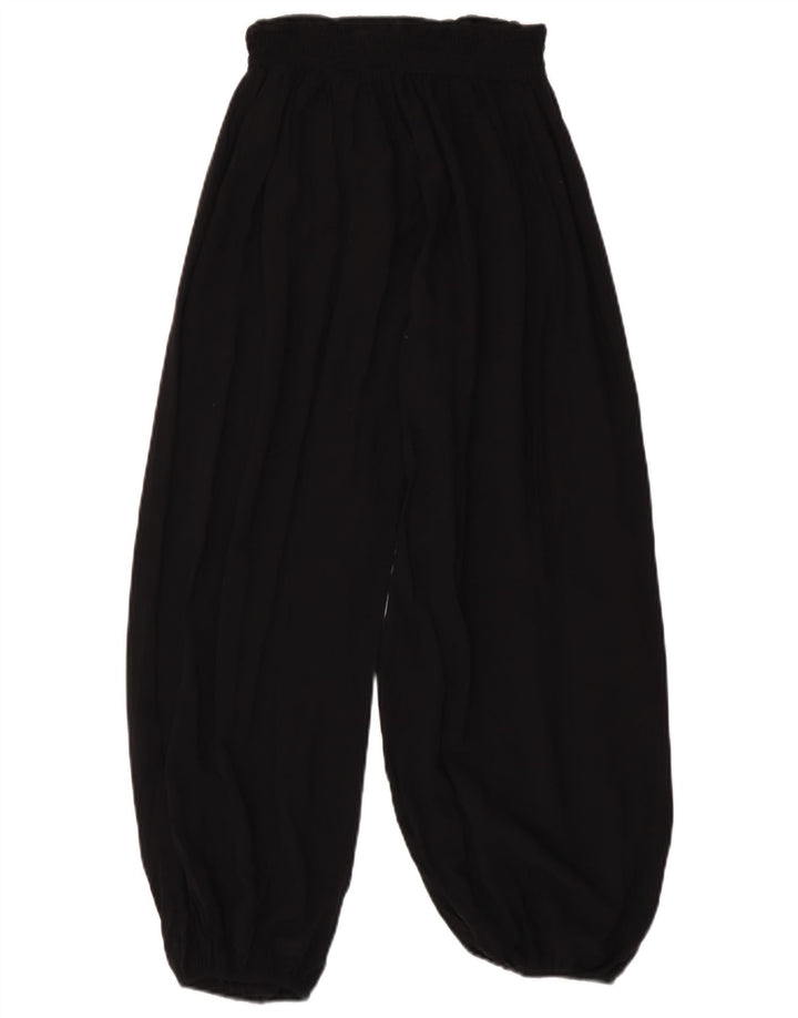 Marks & Spencer Damen Haremshose UK 10 Small W26 L26 Schwarze Viskose