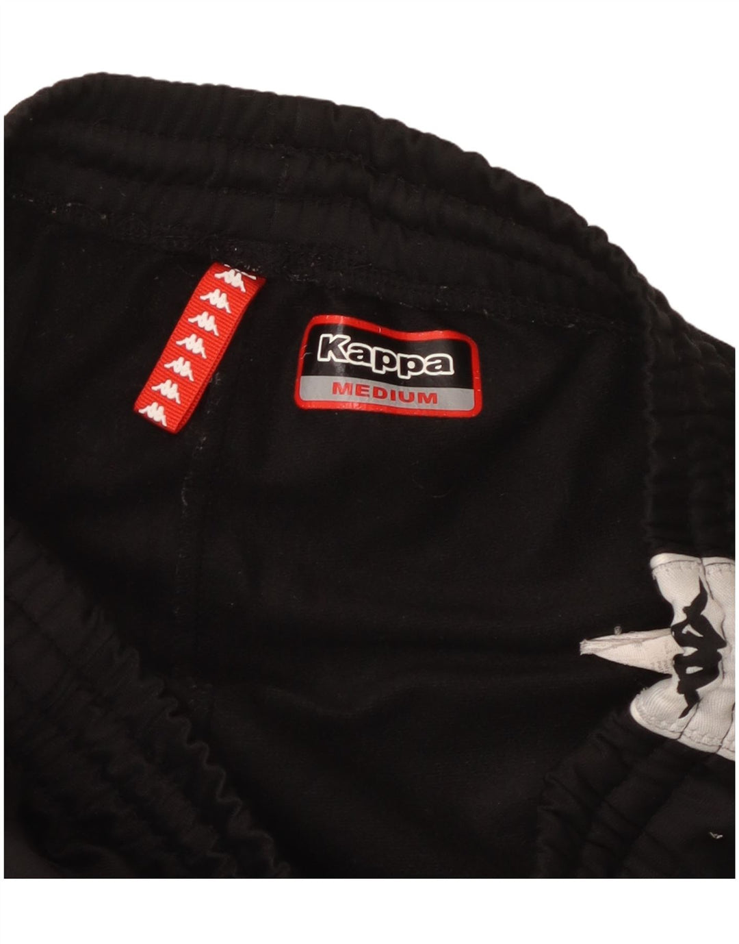 Kappa Herren-Trainingshose mit Grafik, Mittelschwarz, Farbblock-Polyester