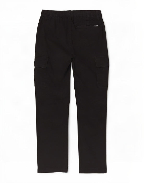 Hollister Damen Slim Cargohose XS W28 L28 Schwarze Baumwolle