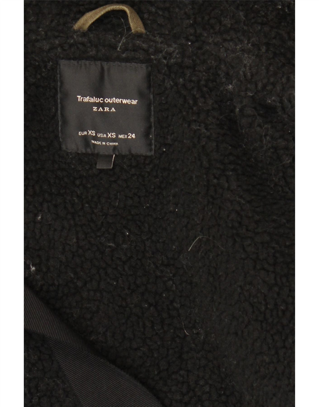 ZARA Womens Hooded Parka Jacket UK 6 XS Brown Vintage Zara and Second-Hand Zara from Messina Hembry 