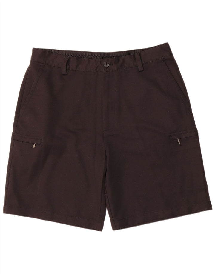 Izod Herren Cargoshorts W36 Large Schwarz Polyester