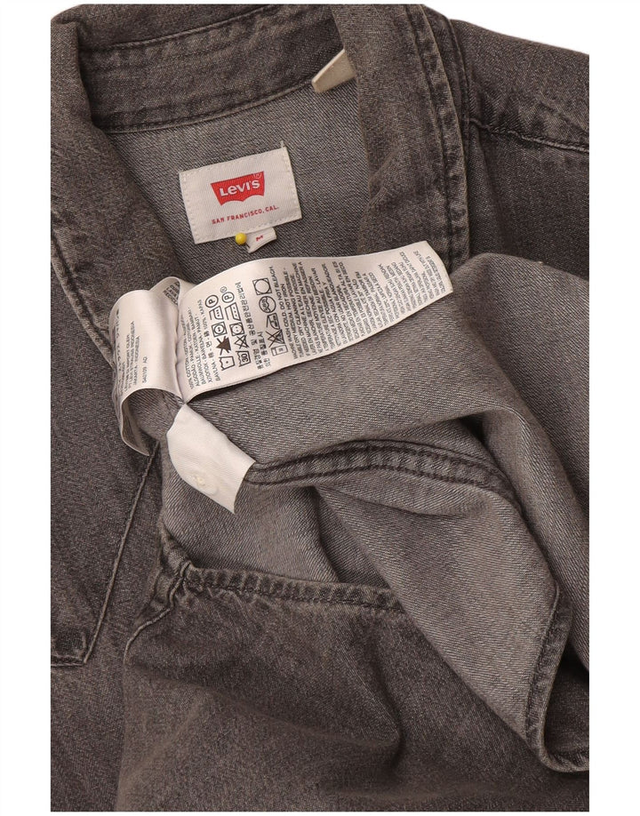 Levi's Herren-Jeanshemd aus mittelgrauer Baumwolle