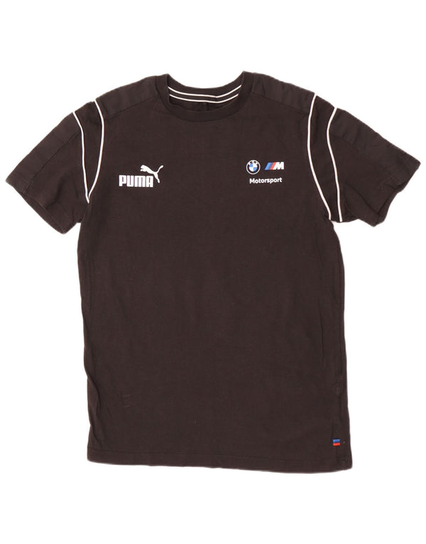 Puma Herren T-Shirt Top Small Schwarz Baumwolle