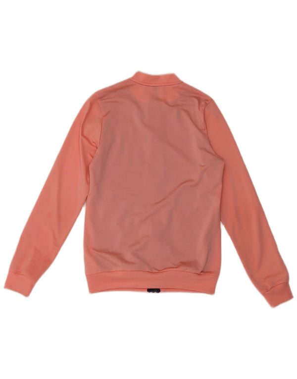 Adidas Mädchen-Trainingsanzug-Top-Jacke, 13–14 Jahre, rosafarbenes Colourblock-Polyester
