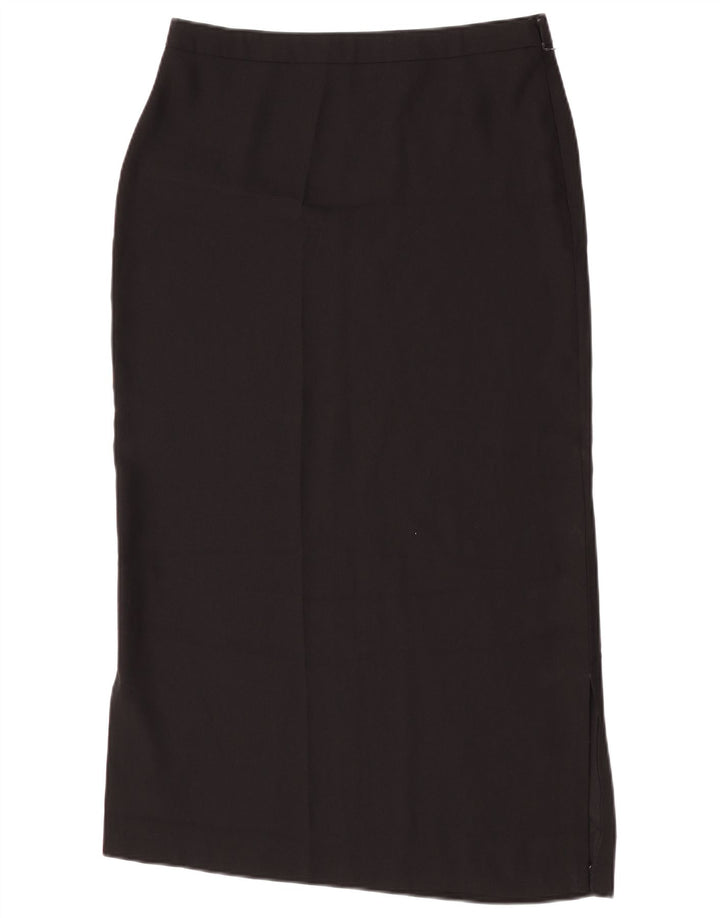 Vintage Damen Midirock W30 Medium Schwarz