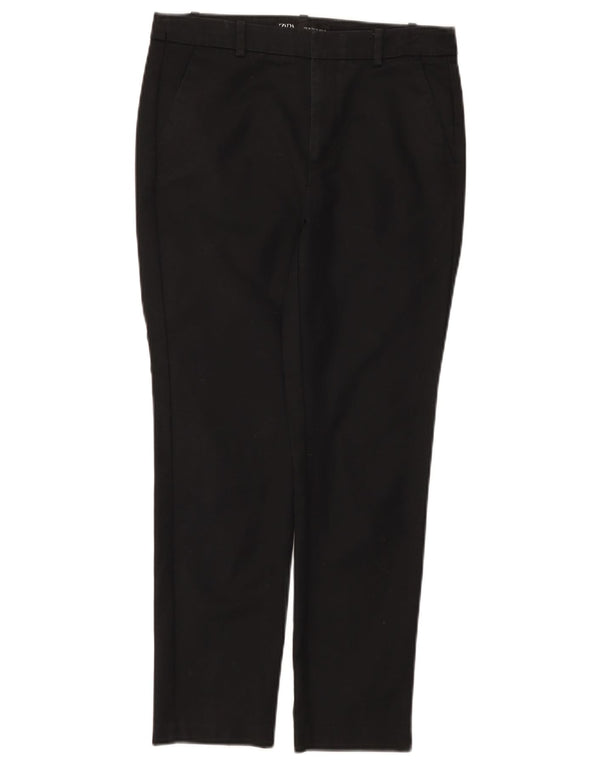 Zara Slim Chino-Hose für Damen, EU 36, XS, B26, L25, schwarze Baumwolle