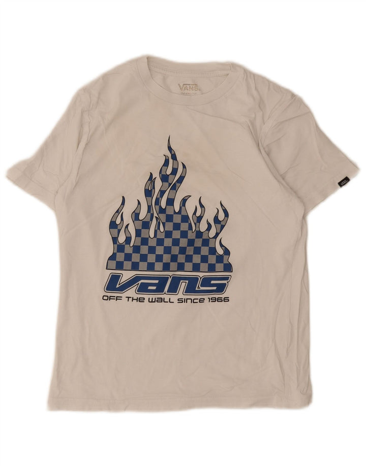 Vans Jungen T-Shirt mit Grafik, Weiß, 11–12 Jahre