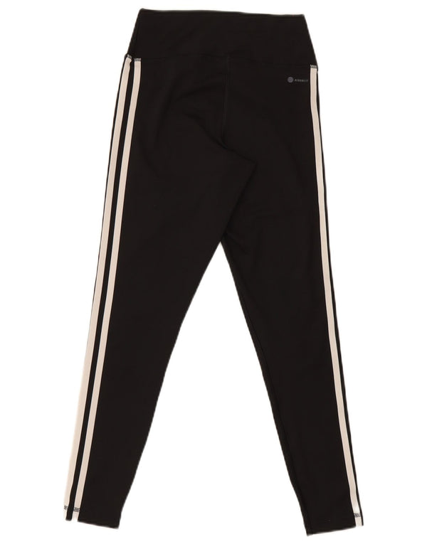 Adidas Damen Aeroready Leggings UK 8/10 Small Schwarz Polyester