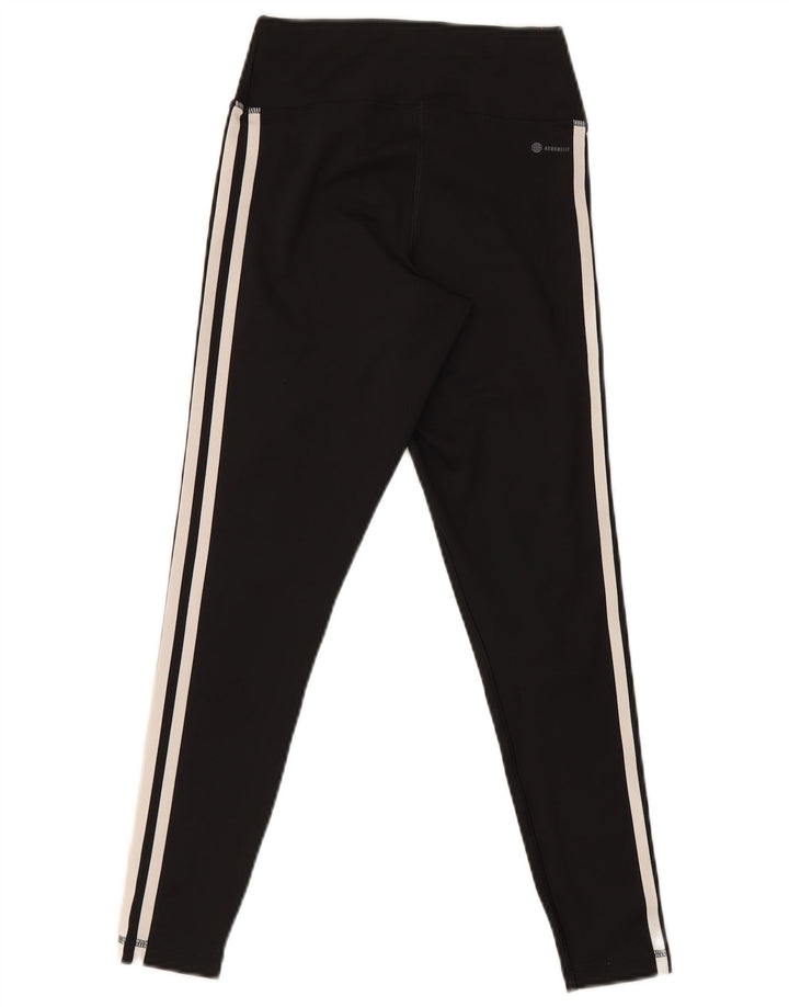 Adidas Damen Aeroready Leggings UK 8/10 Small Schwarz Polyester