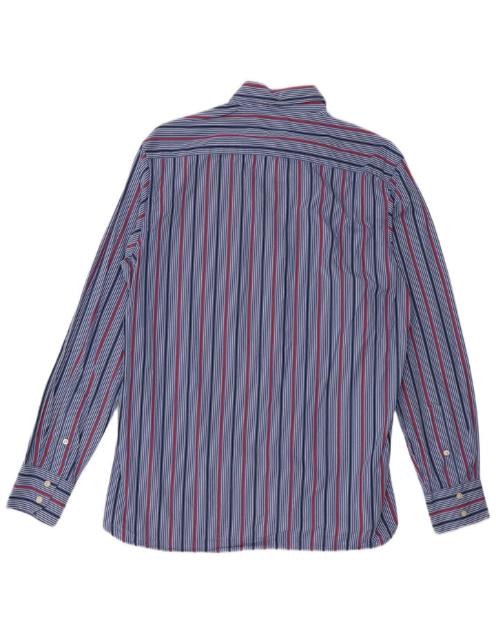 Tommy Hilfiger Herrenhemd mittelblau gestreift aus Baumwolle