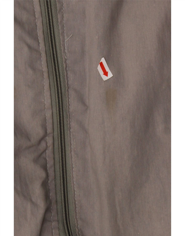 VINTAGE Mens Bomber Jacket UK 42 XL Grey Colourblock Polyester