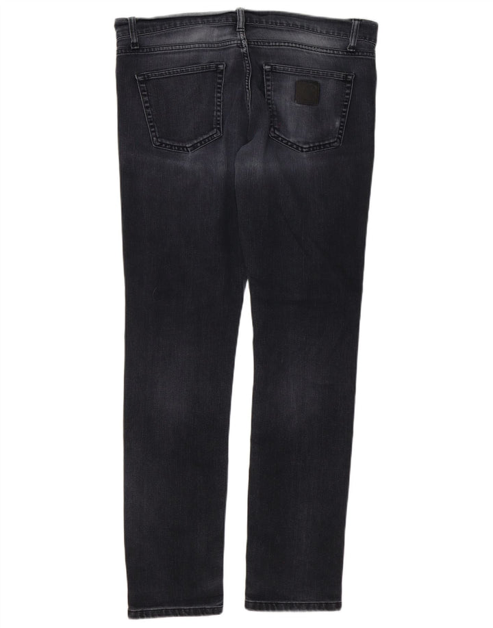Carhartt Herren Distressed Straight Jeans W34 L32 Grau