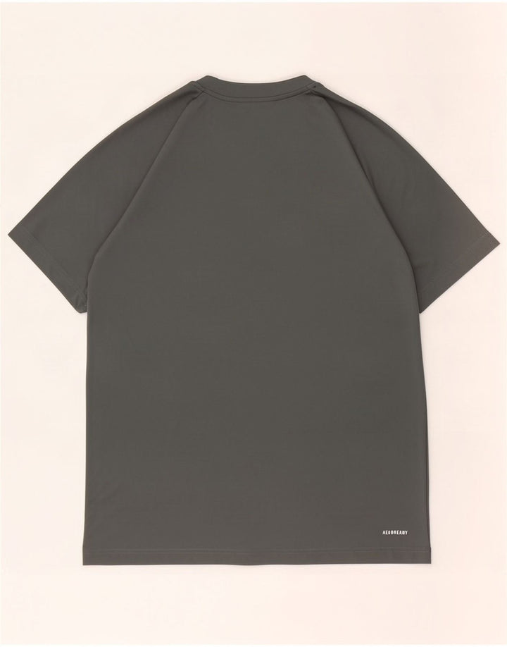 Adidas Herren Aeroready T-Shirt Top Mittelgraues Polyester